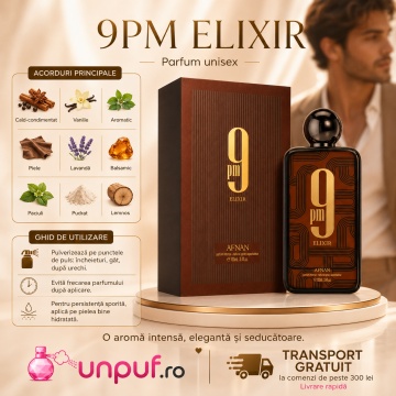 Parfum Afnan 9 Pm Elixir 100 ml Barbat - Img 9