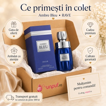 Parfum Ambre Bleu Rave 100 ml, Apa De Parfum, Barbati - Img 4