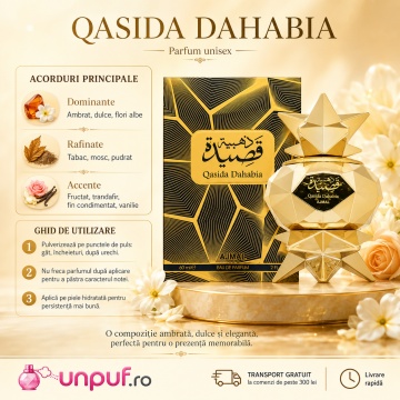 Parfum Arăbesc Ajmal Qasida Dahabia 60 ml, Damă, edp - Img 9