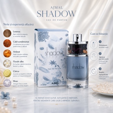 Parfum Arăbesc Ajmal Shadow 75 ml, Damă, edp - Img 9