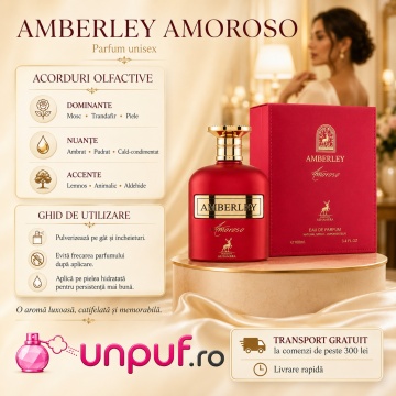 Parfum Arăbesc Alhambra Amberley Amoroso Maison Alhambra 100 ml, Apă de Parfum Damă, Aromă Oriental Modernă, Inspirat Musc Noble Guerlain - Img 9