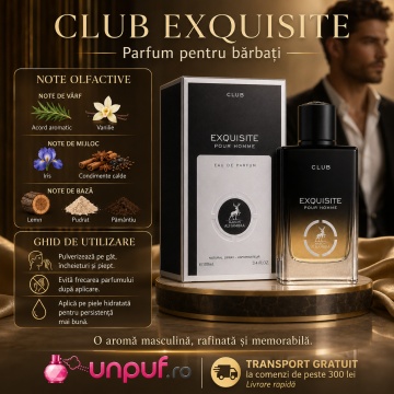 Parfum Arăbesc Alhambra Exquisite Club Maison Alhambra 100 ml, Apă de Parfum Bărbați, Aromă Oriental Modernă, Inspirat Gentleman Society - Img 9