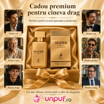 Parfum Arăbesc Alhambra Glacier Gold Maison Alhambra 30 ml, Apă de Parfum Bărbați, Aromă Oriental Ambrată, Inspirat Le Male Elixir - Img 7