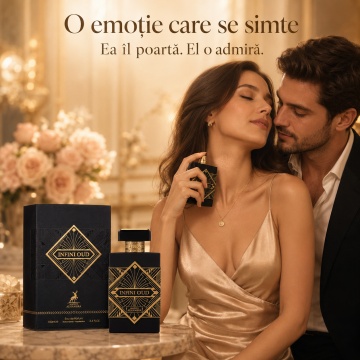 Parfum Arăbesc Alhambra Infini Oud Maison Alhambra 100 ml, Apă de Parfum Unisex, Damă și Bărbat, Aromă Oriental Oud-Lemnoasă, Inspirat Atomic Rose - Img 5