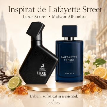 Parfum Arăbesc Alhambra Luxe Street Maison Alhambra 100 ml, Apă de Parfum Bărbați, Aromă Oriental Modernă, Inspirat Lafayette Street - Img 6