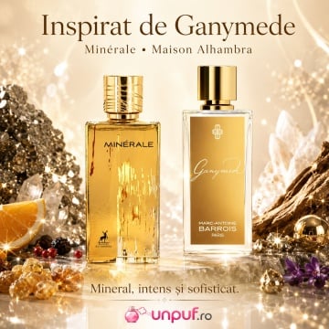 Parfum Arăbesc Alhambra Minerale Gold Maison Alhambra 100 ml, Apă de Parfum Unisex, Damă și Bărbat, Aromă Mineral Oriental Ambrată, Inspirat Ganymede - Img 8