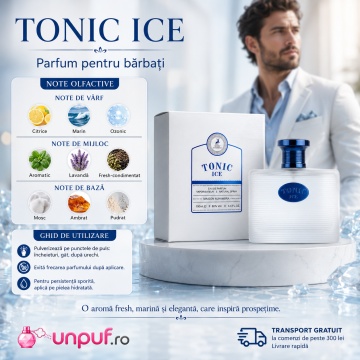 Parfum Arăbesc Alhambra Tonic Ice Maison Alhambra 100 ml, Apă de Parfum Bărbați, Aromă Acvatic Proaspătă, Inspirat GnTonic - Img 9