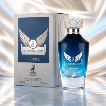 Parfum Arăbesc Alhambra Victorioso Myth Maison Alhambra 100 ml, Apă de Parfum Bărbați, Aromă Fresh Marină Lemnoasă, Inspirat Invictus Legend