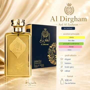 Parfum Arăbesc Ard Al Zaafaran Al Dirgham Limited Edition 100 ml, Apă de Parfum Bărbați, Aromă Oriental Arabescă Fresh, Inspirat Allure Homme Sport - Img 2