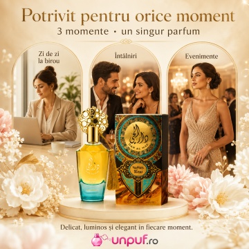Parfum Arăbesc Ard Al Zaafaran Dar Al Hae New 100 ml, Apă de Parfum Damă, Inspirat Allure Homme Edition Blanche, Aromă Oriental Arabescă cu Bergamotă, Șofran, Trandafir, Oud, Ambră, Mosc și Vanilie - Img 6
