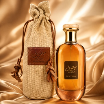 Parfum Arăbesc Ard Al Zaafaran Mousuf 100 ml, Apă de Parfum Unisex, Damă și Bărbat, Inspirat 1 Million Lucky, Aromă Oriental Arabescă Dulce Fructată cu Bergamotă, Condimente, Șofran, Iasomie, Lemn de Santal, Trandafir, Oud, Ambră, Mosc și Vanilie
