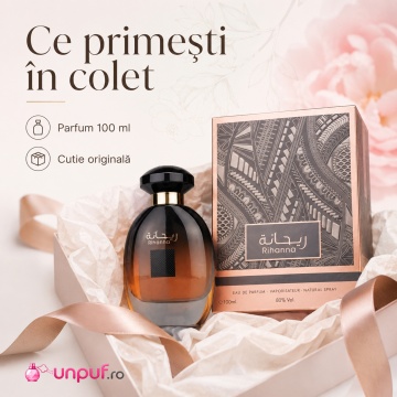 Parfum Arăbesc Ard Al Zaafaran Rihanna 100 ml, Apă de Parfum Unisex, Damă și Bărbat, Inspirat Love Don't Be Shy, Aromă Oriental Arabescă Dulce Florală cu Bergamotă, Șofran, Iasomie, Trandafir, Oud, Ambră, Mosc și Vanilie - Img 4