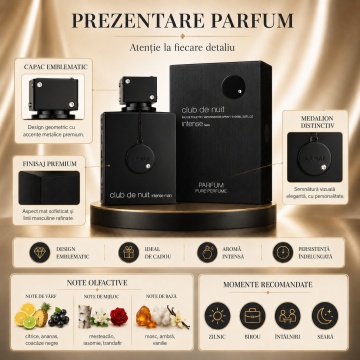 Parfum Arăbesc Armaf Club De Nuit Intense Man 105 ml, Eau De Toilette Bărbat, Aromă Citrus Lemnos Aromatică Inspirată de Aventus Creed - Img 3