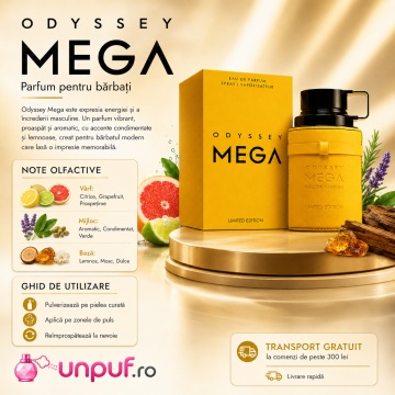 Parfum Arăbesc Armaf Odyssey Mega Man 100 ml, Apă de Parfum Bărbat, Aromă Citrus Aromatică, Fresh, Masculină și Modernă, Inspirată de Y Eau de Parfum - Img 9