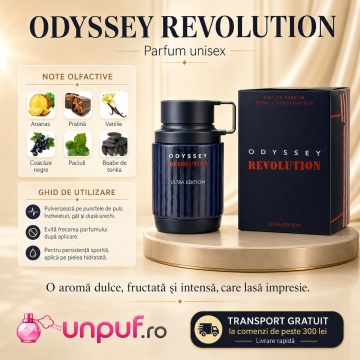 Parfum Arăbesc Armaf Odyssey Revolution Ultra Edition 100 ml, Apă de Parfum Bărbat, Aromă Aromatic Fructată, Dulce, Intensă și Masculină, Inspirată de Ultra Male - Img 9