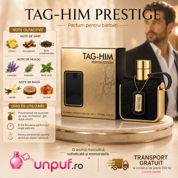 Parfum Arăbesc Armaf Tag Him Prestige Edition 100 ml, Apă de Parfum Bărbat, Aromă Aromatic Orientală, Masculină, Elegantă și Sofisticată, Inspirată de 1 Million - Img 9