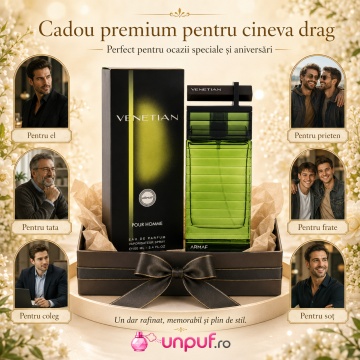 Parfum Arăbesc Armaf Venetian Pour Homme 100 ml, Apă de Parfum Bărbat, Aromă Aromatic Lemnoasă, Fresh, Masculină și Elegantă, Inspirată de Villero Acqua Delle Langhe - Img 7