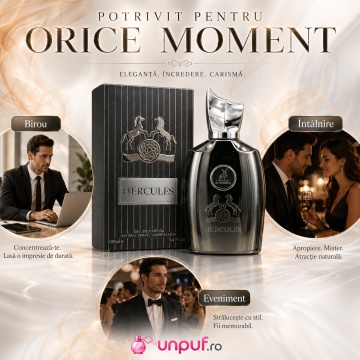Parfum Arăbesc Bărbat Hercules Maison Alhambra 100 ml, Apă de Parfum, Inspirat de Herod Parfums de Marly, Aromă Lemnos Condimentată cu Piper, Scorțișoară, Frunze de Tutun, Tămâie, Labdanum, Osmanthus, Vanilie, Cedru, Mosc, Vetiver și Iso - Img 6