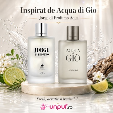 Parfum Arăbesc Bărbat Jorge Di Profumo Aqua Maison Alhambra 100 ml, Apă de Parfum, Inspirat de Acqua di Gio Giorgio Armani, Aromă Aromatic Acvatică cu Bergamotă, Lămâie, Lime, Mandarină, Portocală, Neroli, Note Marine, Lavandă, Iasomie, Cedru, Mosc Alb, L - Img 8