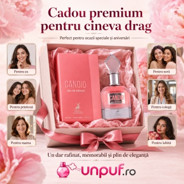 Parfum Arăbesc Candid Maison Alhambra 100 ml, Apă de Parfum Damă, Inspirat Scandal Jean Paul Gaultier, Aromă Chypre Florală Dulce cu Mandarină, Piersică, Portocală, Floare de Portocal, Gardenie, Iasomie, Miere, Caramel și Lemn Dulce - Img 7