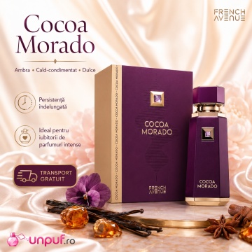 Parfum Arăbesc Cocoa Morado French Avenue 100 ml, Apă de Parfum Unisex, Damă și Bărbat, Inspirat Oud Cadenza Maison Crivelli, Aromă Gourmand Orientală cu Cacao, Rom, Scorțișoară, Șofran, Cardamom, Ghimbir, Curmale, Oud, Tămâie, Vanilie, Tonka, Piele și Pa - Img 9