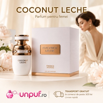 Parfum Arăbesc Coconut Leche French Avenue 100 ml, Apă de Parfum Damă, Inspirat Blanche Bête, Aromă Gourmand Cremoasă cu Cocos, Vanilie, Lapte Cremos, Tuberoză, Flori Albe, Acord Lactonic, Ambră, Note Dulci și Acord Tropical - Img 10