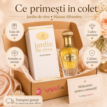 Parfum Arăbesc Damă Jardin de Rêve Maison Alhambra 100 ml, Apă de Parfum, Inspirat de Mon Paris, Aromă Floral Fructată cu Magnolie, Bergamotă, Mandarină, Pară, Pepene Roșu, Piersică, Iasomie, Tuberoză, Trandafir, Mosc, Mure, Cedru și Vanilie - Img 4