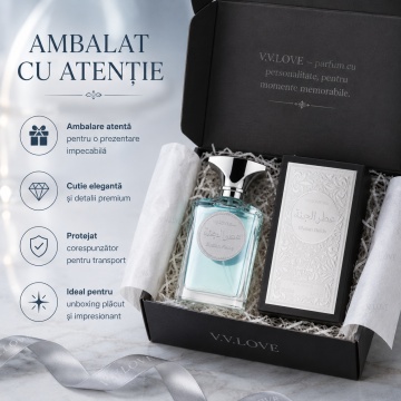 Parfum Arăbesc Elysian Fields V.V Love Eau de Parfum 100 ml, Unisex, Inspirat din Blue Moon Ginger Dash By Kilian, Aromă Proaspătă și Persistentă - Img 5