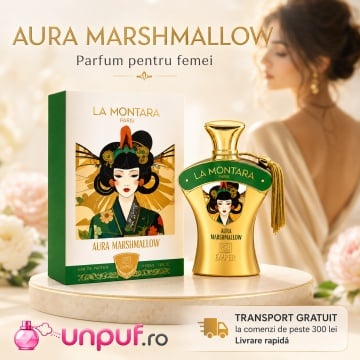 Parfum Arăbesc Emper La Montara Paris Aura Marshmallow 100 ml, Apă de Parfum Damă, Inspirat Moon Sparkle, Aromă Gurmand Dulce cu Caramel, Fructe Dulci, Zahăr, Praline, Flori Albe, Note Cremoase, Tonka, Ambră, Mosc și Vanilie - Img 10