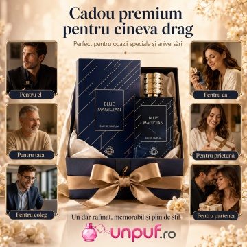 Parfum Arăbesc Fragrance World Blue Magician 100 ml, Apă de Parfum Unisex, Damă și Bărbat, Aromă Acvatic Proaspătă cu Note Marine, Bergamotă, Grepfrut, Lavandă, Note Ozonice, Salvie, Cedru, Ambroxan și Mosc - Img 7