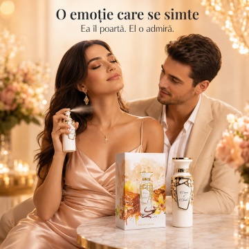 Parfum Arăbesc Fragrance World Creme Of Clouds 100 ml, Apă de Parfum Unisex, Damă și Bărbat, Aromă Oriental Lemnoasă cu Bergamotă, Condimente, Șofran, Lemn Cald, Trandafir, Oud, Patchouli, Ambră și Mosc - Img 5