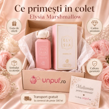 Parfum Arăbesc Fragrance World Elysia Marshmallow 100 ml, Apă de Parfum Damă, Aromă Gurmand Dulce cu Caramel, Fructe Dulci, Zahăr, Praline, Flori Albe, Note Cremoase, Tonka, Ambră, Mosc și Vanilie - Img 4