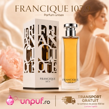 Parfum Arăbesc Francique 107.9 Eau de Parfum 80 ml, Apă de Parfum Unisex, Damă și Bărbat, French Avenue, Inspirat Rouge Smoking BDK, Aromă Floral Fructat Ambrată cu Ghimbir, Mandarină, Piper Roz, Gutui, Iasomie, Trandafir Marocan, Patchouli, Ambră, Mosc ș - Img 10