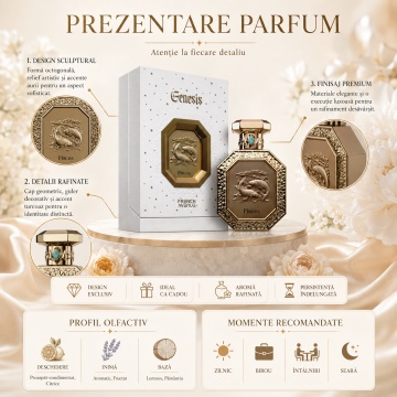 Parfum Arăbesc Genesis Pisces French Avenue 90 ml, Apă de Parfum Unisex, Damă și Bărbat, Inspirat Y Le Parfum, Aromă Aromatic Orientală Proaspătă cu Citrice, Condimente, Note Proaspete, Flori Albe, Lavandă, Note Calde, Lemn de Cedru, Ambră și Mosc - Img 3