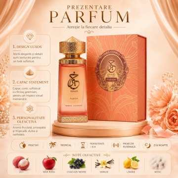 Parfum Arăbesc Khair Fusion Concentrated Oil Paris Corner 25 ml, Esență Ulei Parfum Unisex Damă și Bărbat, Aromă Fructat Tropicală, Litchi, Măr, Coacăze Negre, Fructe Exotice, Iasomie, Tuberoză, Mosc și Vanilie, Inspirată de Sparkling Lychee Kayali - Img 3