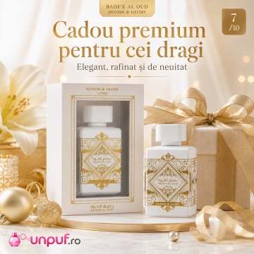 Parfum Arăbesc Lattafa Bade’e Al Oud Honor & Glory 100 ml, Apă de Parfum Unisex, Aromă Oriental Aromatică cu Ananas, Crème Brûlée, Scorțișoară, Piper Negru, Santal și Vanilie - Img 7