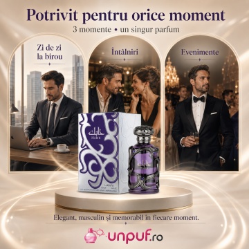 Parfum Arăbesc Lattafa Habik For Men 100 ml, Apă de Parfum Bărbat, Aromă Aromatică Masculină cu Bergamotă, Pară, Frezie și Mosc - Img 6