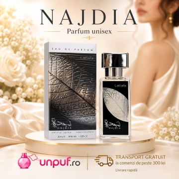 Parfum Arăbesc Lattafa Najdia 30 ml, Apă de Parfum Bărbat, Aromă Fresh Aromatică cu Măr, Bergamotă, Scorțișoară, Lavandă și Ambră - Img 10