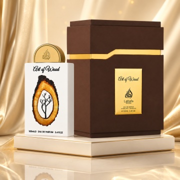 Parfum Arăbesc Lattafa Pride Art Of Wood 100 ml, Apă de Parfum Damă, Aromă Fresh Lemnoasă cu Grapefruit, Bergamotă, Cedru, Vetiver, Vanilie și Mușchi de Stejar