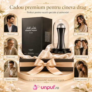 Parfum Arăbesc Lattafa Pride Winners Trophy Silver EDP 100 ml Unisex, Inspirat Born In Roma Intense, Aromă Florală cu Mandarină, Tămâie, Lemn de Cedru, Vetiver, Lavandă și Vanilie - Img 7