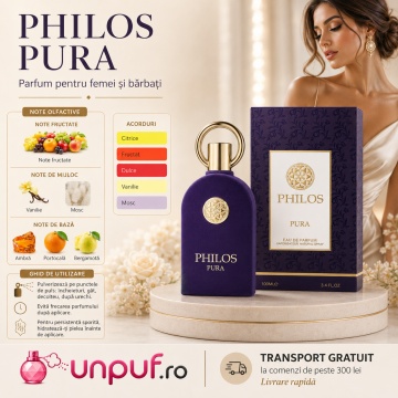 Parfum Arăbesc Maison Alhambra Philos Pura 100 ml, Unisex, damă și bărbat Apă de Parfum, Citric Fructat Dulce Vanilat - Img 10
