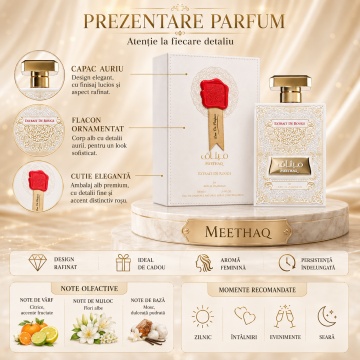 Parfum Arăbesc Meethaq Extrait de Rouge Ard Al Zaafaran 100 ml, Apă de Parfum Unisex, Damă, Bărbat, Aromă Amber Floral, Inspirat Love Don’t Be Shy - Img 8