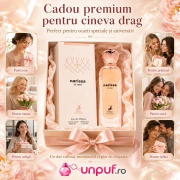 Parfum Arăbesc Narissa Et Moi Maison Alhambra EDP 100 ml Damă, Inspirat All Of Me Narciso Rodriguez, Aromă Floral Fructată cu Coacăză Neagră, Piersică, Magnolie, Iasomie, Mușcată, Trandafir, Tuberoză, Lapte, Caramel, Cașmir, Cedru și Nucă de Cocos - Img 7