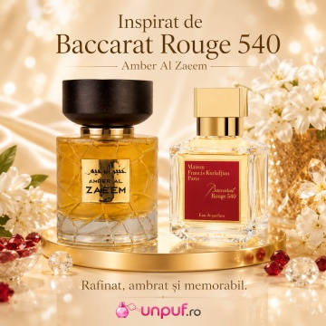 Parfum Arăbesc Nylaa Amber Al Zaeem EDP 100 ml Unisex, Inspirat Baccarat Rouge 540, Aromă Oriental Fructat Chypre cu Fructe Roșii, Patchouli, Flori, Prune, Zahăr Fructat, Lemn de Cașmir și Violetă - Img 8