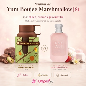 Parfum Arăbesc Odyssey Dubai Chocolate Armaf 100 ml, Apă de Parfum Unisex, Damă, Bărbat, Aromă Gurmandă de Ciocolată, Inspirat Yum Boujee Marshmallow - Img 10