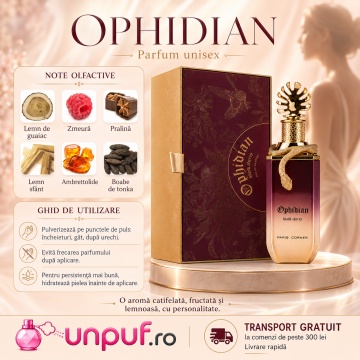 Parfum Arăbesc Ophidian Black Cherry Paris Corner 100 ml, Apă de Parfum Unisex, Damă și Bărbat, Aromă Fructat Gurmandă, Inspirat Lost Cherry - Img 9