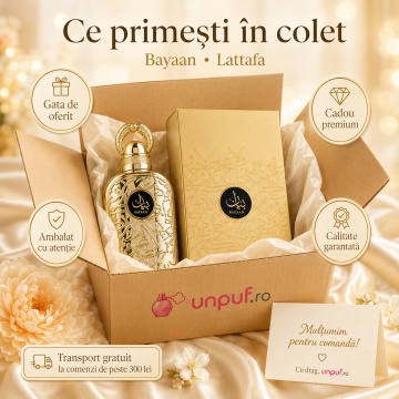 Parfum Arăbesc Original Lattafa Bayaan EDP 100 ml Unisex, Inspirat Ombre Nomade, Aromă Orientală cu Oud, Vanilie, Praline, Trandafir, Cardamom, Litchi și Piper Roz - Img 4
