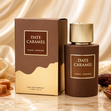 Parfum Arăbesc Paris Corner Date Caramel 100 ml, Apă de Parfum Unisex, Damă și Bărbat, Aromă Gurmand Dulce, Inspirat Angel’s Share