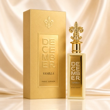 Parfum Arăbesc Paris Corner December Vanilla 85 ml, Apă de Parfum Unisex, Damă, Bărbat, Aromă Gurmand Dulce, Inspirat Vanilla Royale Kayali