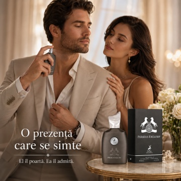 Parfum Arăbesc Perseus Exclusif Maison Alhambra EDP 100 ml Bărbat, Inspirat Pegasus Exclusif, Aromă Oriental Lemnoasă cu Bergamotă, Cardamom, Heliotrop, Piper Roz, Migdale Amare, Lavandă, Iasomie, Mușcată, Oud, Ambră, Santal, Guaiac și Vanilie - Img 5